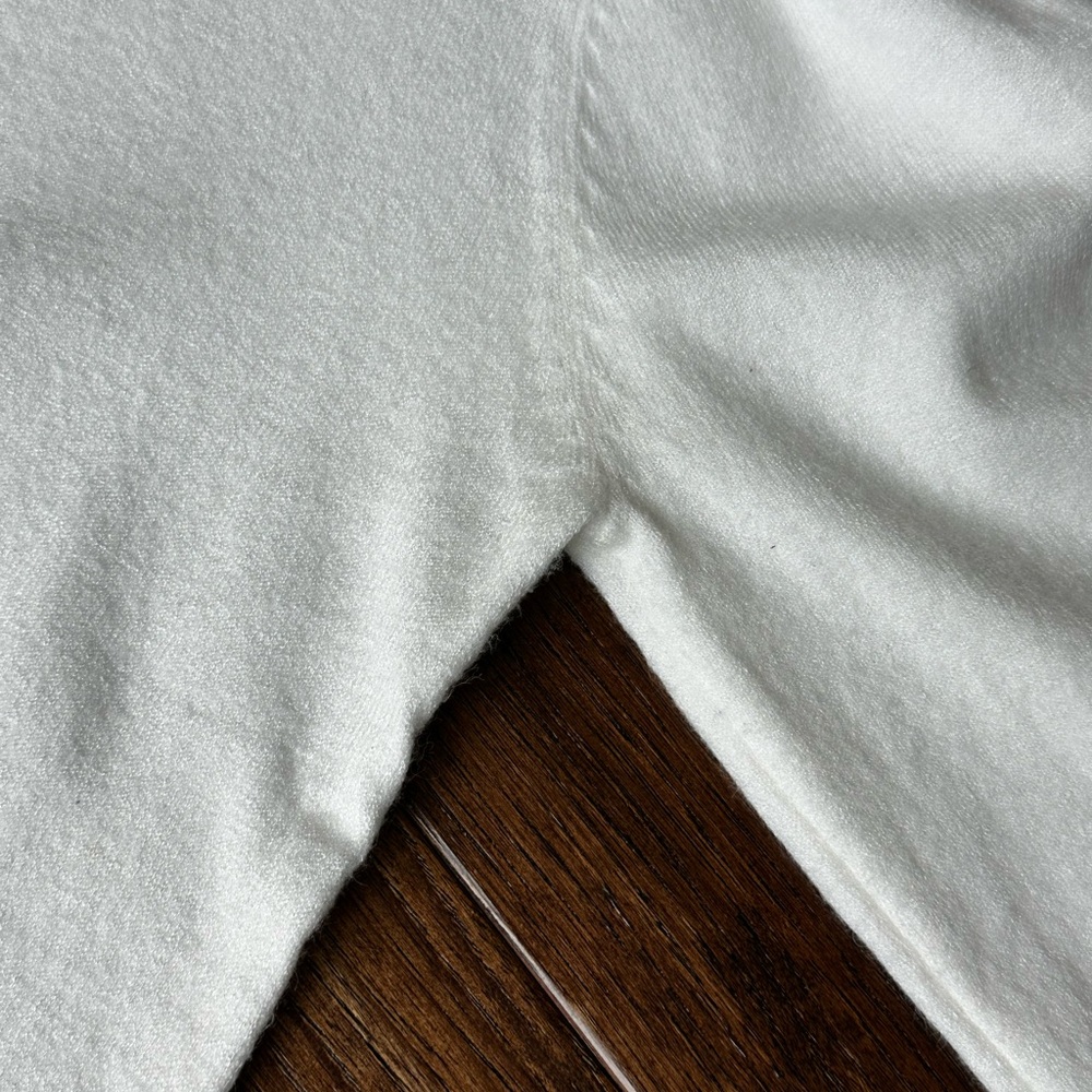 Love Tree White Mock Neck Sweater Ribbed Knit Long Sleeve Top - Picture 10 of 10